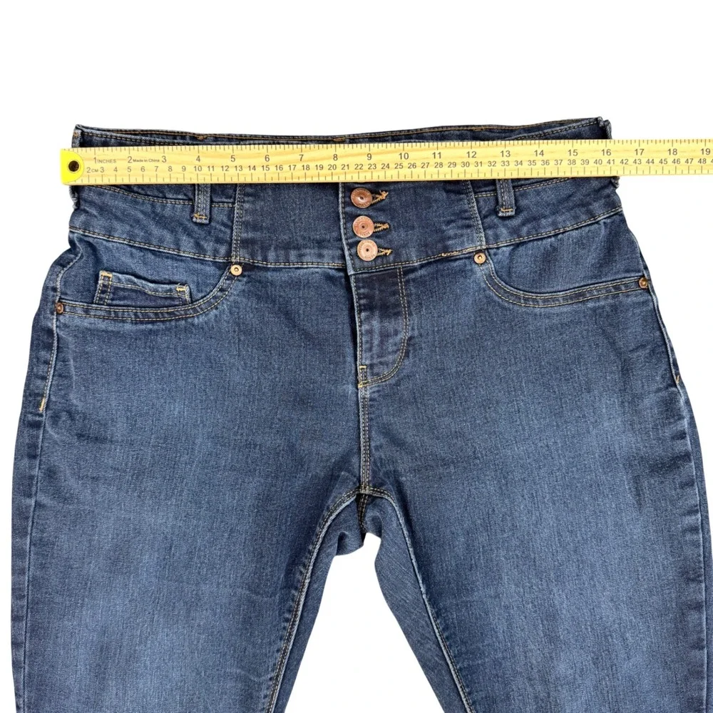 Clockhouse‎ Womens High Waisted Skinny Jeans Dark Wash 4-Button Fly Size 44